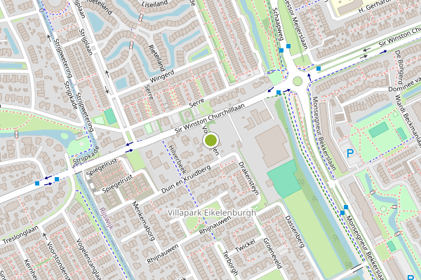 Ambulance-melding op Voorlinden, Rijswijk op 27 juni, kaart-overzicht