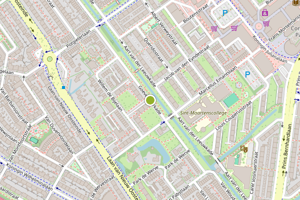 Ambulance-melding op Goeverneurkade, Voorburg op 28 juni, kaart-overzicht