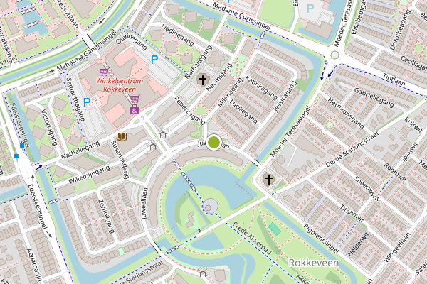 Ambulance-melding op Juweellaan, Zoetermeer op 27 juni, kaart-overzicht