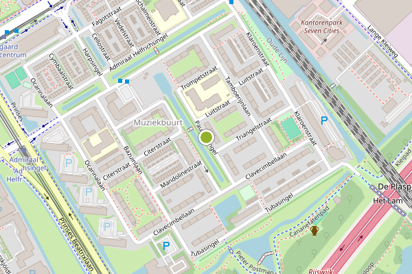 Ambulance-melding op Paukensingel, Rijswijk op 28 juni, kaart-overzicht