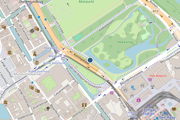Politie-melding op Laan van Reagan en Gorbatsjov, Den Haag op 28 juni, kaart-overzicht