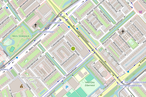 Ambulance-melding op Vriezenveenstraat, Den Haag op 28 juni, kaart-overzicht