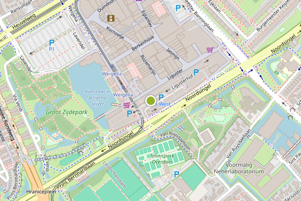 Ambulance-melding op Ligusterhof, Leidschendam op 28 juni, kaart-overzicht