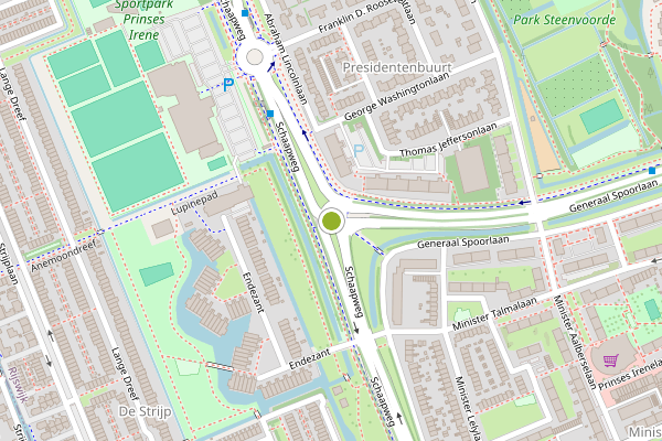 Ambulance-melding op Generaal Spoorlaan, Rijswijk op 6 mei, kaart-overzicht