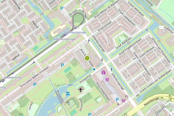 Ambulance-melding op Prins Frederiklaan, Leidschendam op 6 mei, kaart-overzicht
