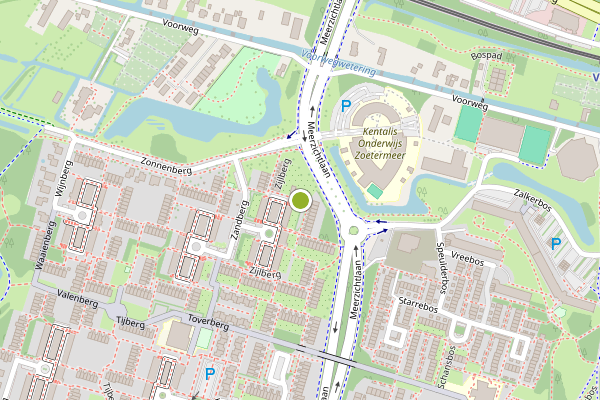 Ambulance-melding op Zijlberg, Zoetermeer op 6 mei, kaart-overzicht