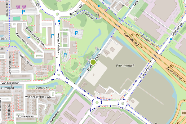 Ambulance-melding op Zegwaartseweg, Zoetermeer op 6 mei, kaart-overzicht