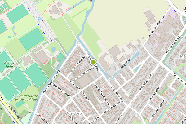 Ambulance-melding op Zonneveldweg, Wassenaar op 28 juni, kaart-overzicht