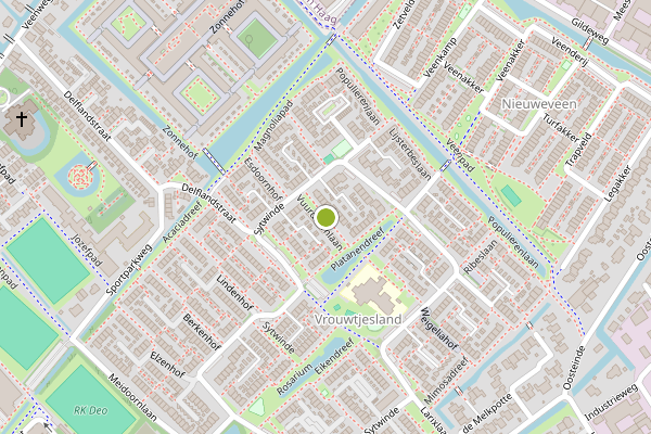 Ambulance-melding op Vuurdoornlaan, Nootdorp op 6 mei, kaart-overzicht