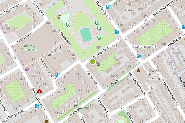 Ambulance-melding op Oranjeplein, Den Haag op 28 juni, kaart-overzicht