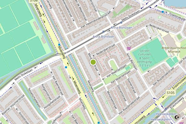 Ambulance-melding op Minstreelstraat, Den Haag op 28 juni, kaart-overzicht