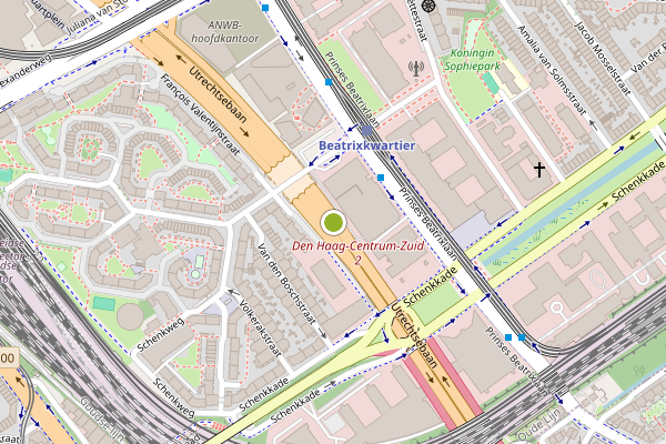 Ambulance-melding op Utrechtsebaan, Den Haag op 28 juni, kaart-overzicht