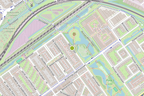 Ambulance-melding op Spinozalaan, Voorburg op 28 juni, kaart-overzicht