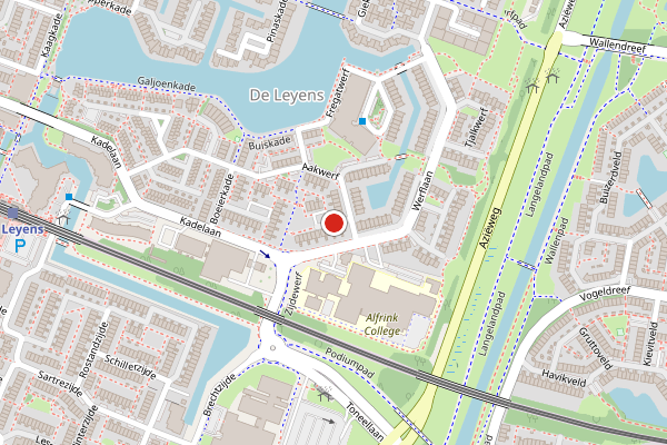 Brandweer-melding op Barkwerf, Zoetermeer op 28 juni, kaart-overzicht