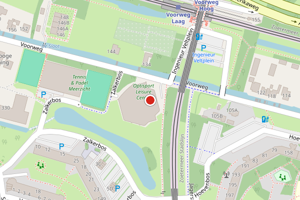 Brandweer-melding op Voorweg, Zoetermeer op 28 juni, kaart-overzicht