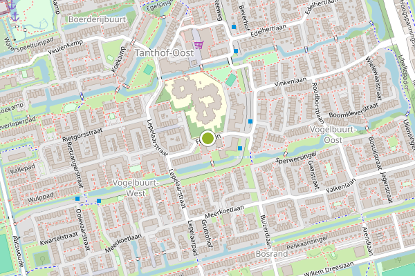 Ambulance-melding op Fuutlaan, Delft op 28 juni, kaart-overzicht