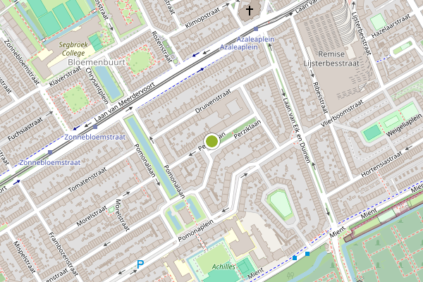 Ambulance-melding op Perziklaan, Den Haag op 29 juni, kaart-overzicht