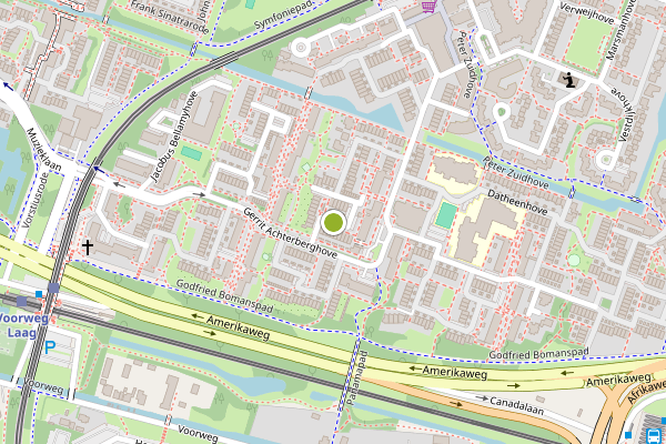 Ambulance-melding op P.C. Boutenshove, Zoetermeer op 29 juni, kaart-overzicht