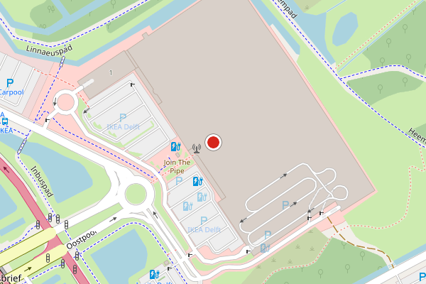 Brandweer-melding op Olof Palmestraat, Delft op 29 juni, kaart-overzicht