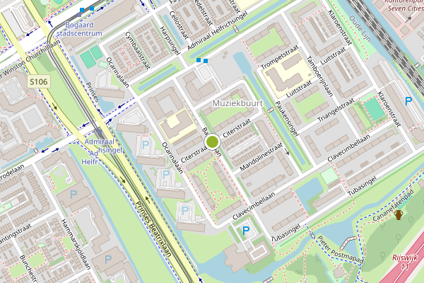 Ambulance-melding op Bazuinlaan, Rijswijk op 29 juni, kaart-overzicht