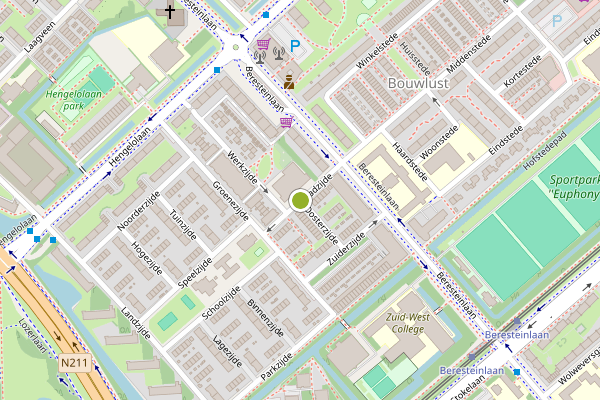 Ambulance-melding op Stadzijde, Den Haag op 29 juni, kaart-overzicht