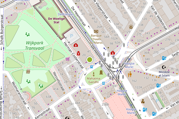 Ambulance-melding op Hobbemaplein, Den Haag op 29 juni, kaart-overzicht