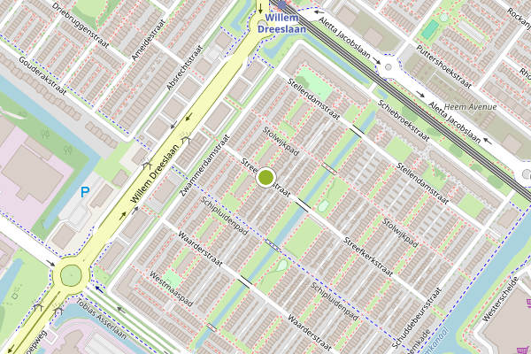 Ambulance-melding op Streefkerkstraat, Zoetermeer op 29 juni, kaart-overzicht