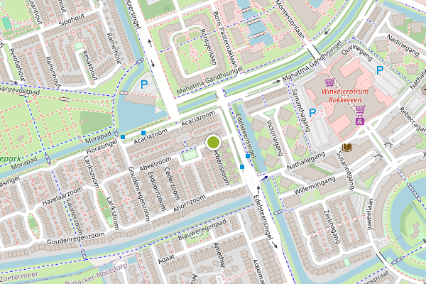 Ambulance-melding op Abeelzoom, Zoetermeer op 29 juni, kaart-overzicht