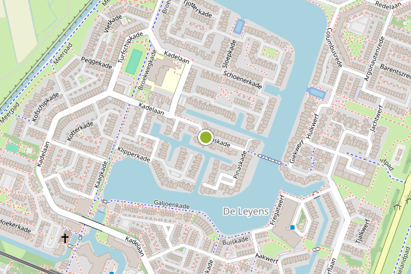 Ambulance-melding op Pinaskade, Zoetermeer op 29 juni, kaart-overzicht