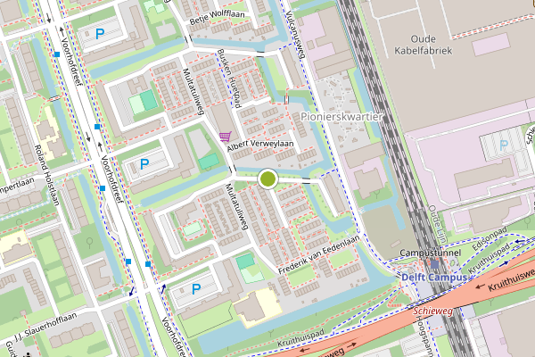 Ambulance-melding op Louis Couperuslaan, Delft op 29 juni, kaart-overzicht