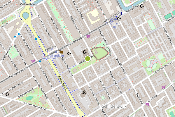 Ambulance-melding op Teniersstraat, Den Haag op 6 mei, kaart-overzicht