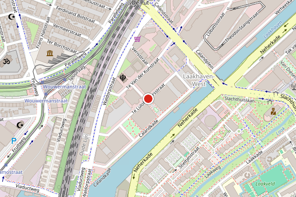 Brandweer-melding op 1e Lulofsdwarsstraat, Den Haag op 6 mei, kaart-overzicht