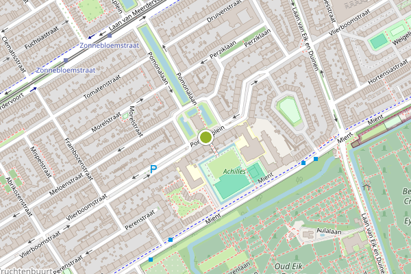 Ambulance-melding op Pomonaplein, Den Haag op 29 juni, kaart-overzicht