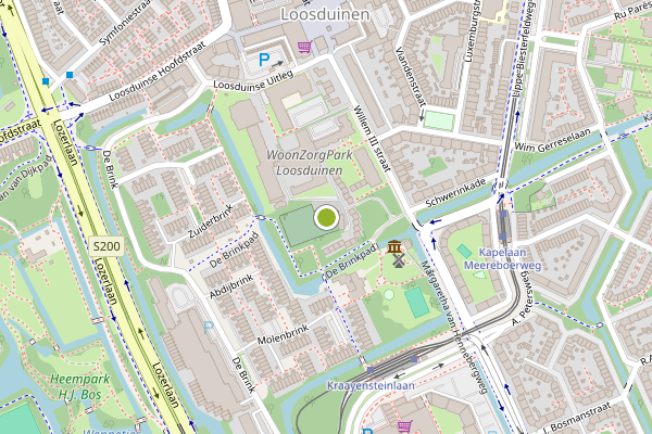 Ambulance-melding op Willem III straat, Den Haag op 29 juni, kaart-overzicht