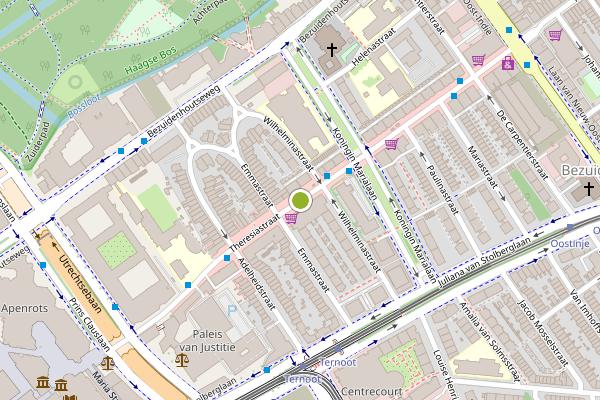 Ambulance-melding op Theresiastraat, Den Haag op 29 juni, kaart-overzicht
