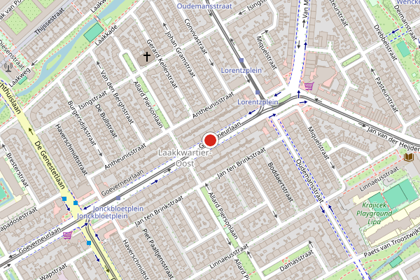 Brandweer-melding op Goeverneurlaan, Den Haag op 29 juni, kaart-overzicht
