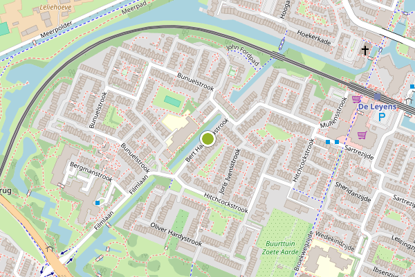 Ambulance-melding op Bert Haanstrastrook, Zoetermeer op 29 juni, kaart-overzicht