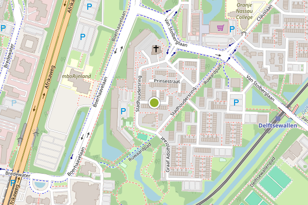 Ambulance-melding op Koningstraat, Zoetermeer op 29 juni, kaart-overzicht
