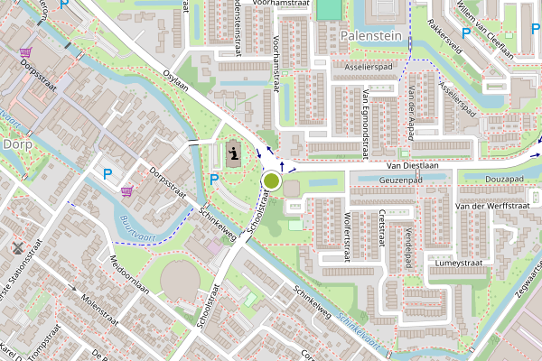 Ambulance-melding op Schoolstraat, Zoetermeer op 29 juni, kaart-overzicht
