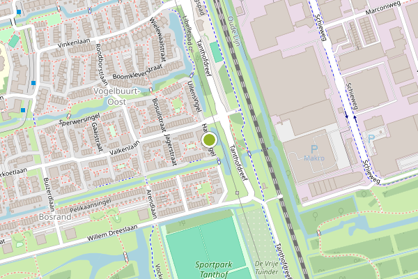 Ambulance-melding op Haviksingel, Delft op 29 juni, kaart-overzicht