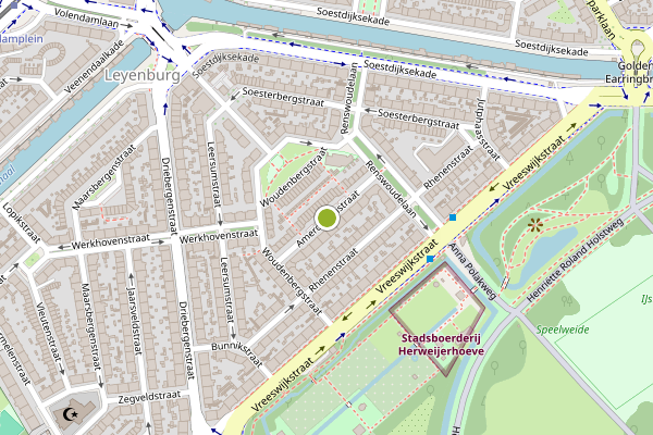 Ambulance-melding op Amerongenstraat, Den Haag op 7 mei, kaart-overzicht