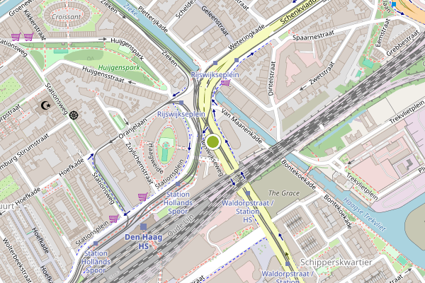 Ambulance-melding op Rijswijkseweg, Den Haag op 7 mei, kaart-overzicht