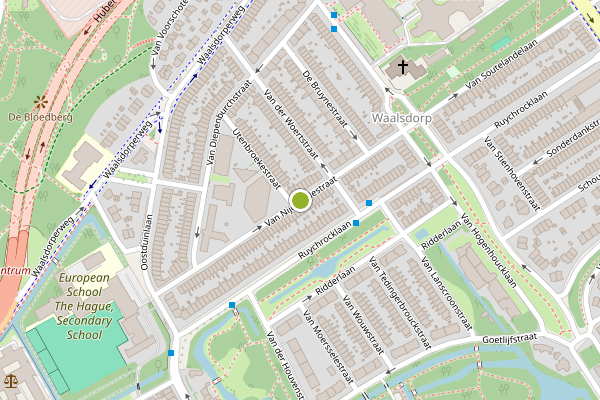 Ambulance-melding op Van Nijenrodestraat, Den Haag op 30 juni, kaart-overzicht