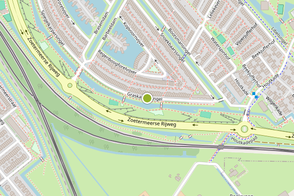 Ambulance-melding op Graskarpersingel, Den Haag op 30 juni, kaart-overzicht