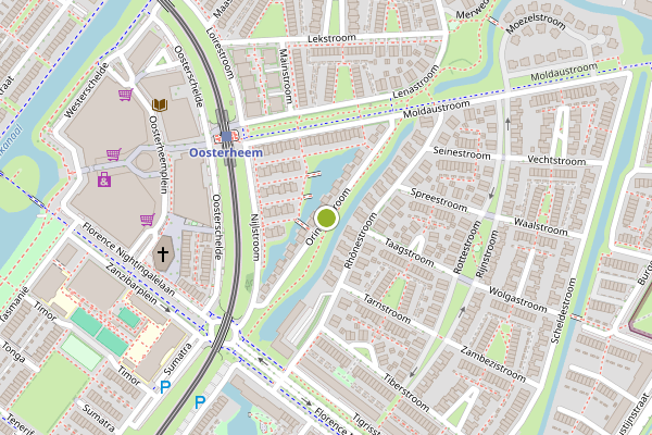 Ambulance-melding op Orinocostroom, Zoetermeer op 30 juni, kaart-overzicht