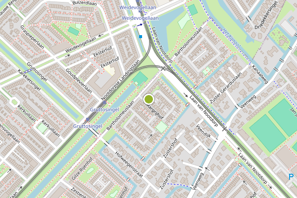 Ambulance-melding op Margrijhof, Nootdorp op 30 juni, kaart-overzicht