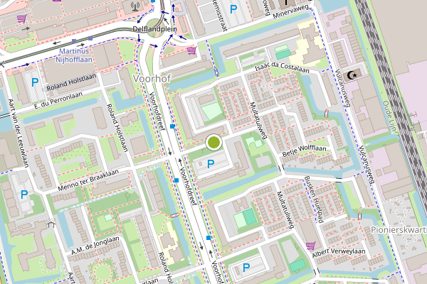 Ambulance-melding op Bosboom-Toussaintplein, Delft op 30 juni, kaart-overzicht
