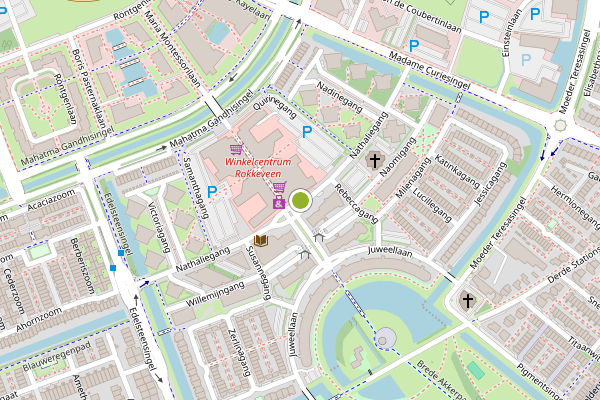 Ambulance-melding op Nathaliegang, Zoetermeer op 7 mei, kaart-overzicht