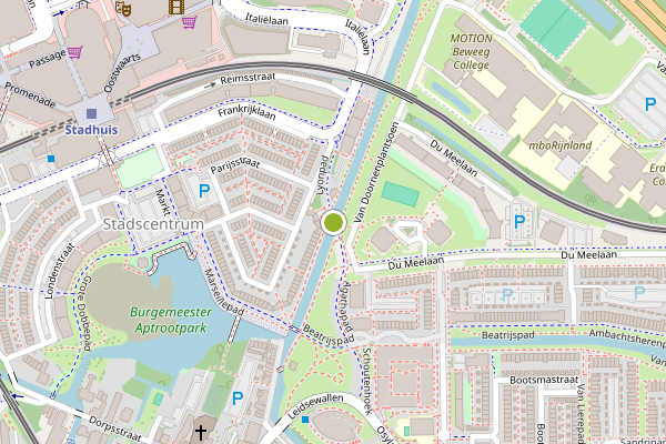 Ambulance-melding op Lyonpad, Zoetermeer op 7 mei, kaart-overzicht