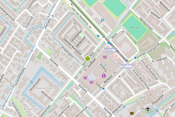 Ambulance-melding op Sportparkweg, Nootdorp op 7 mei, kaart-overzicht